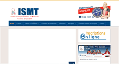 Desktop Screenshot of ismt.net.ma