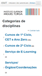 Mobile Screenshot of moodle.ismt.pt