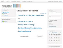 Tablet Screenshot of moodle.ismt.pt